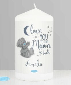 Personalised Me to You ‘Love You to the Moon and Back’ Pillar Candle