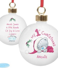 Personalised Me To You My 1st Christmas Bauble