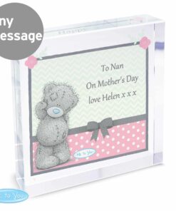 Personalised Me To You Pastel Polka Dot for Her Large Crystal Token