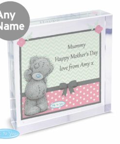 Personalised Me To You Pastel Polka Dot for Her Large Crystal Token