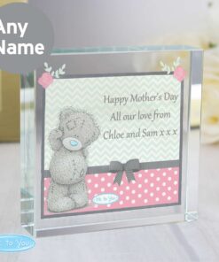 Personalised Me To You Pastel Polka Dot for Her Large Crystal Token