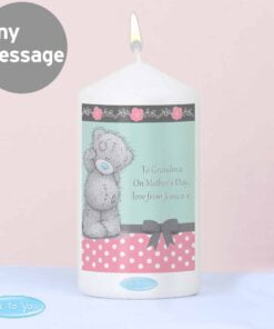 Personalised Me To You Pastel Polka Dot for Her Pillar Candle