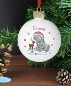 Personalised Me To You Reindeer Bauble