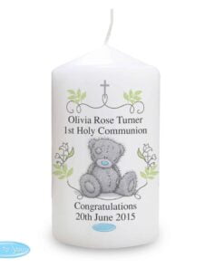 Personalised Me To You Religious Cross Pillar Candle
