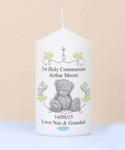 Personalised Me To You Religious Cross Pillar Candle