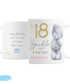 Personalised Me To You Sparkle & Shine Birthday Mug