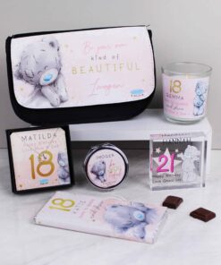 Personalised Me To You Sparkle & Shine Birthday Sentiment Silver Tone Necklace and Box