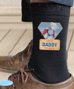 Personalised Me To You Super Hero Mens Socks