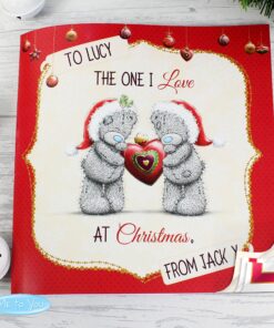 Personalised Me to You The One I Love at Christmas Poem Book