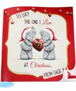 Personalised Me to You The One I Love at Christmas Poem Book