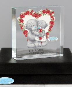 Personalised Me to You Valentine Large Crystal Token