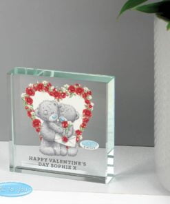 Personalised Me to You Valentine Large Crystal Token