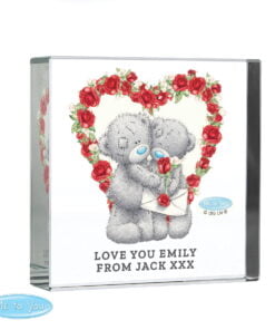 Personalised Me to You Valentine Large Crystal Token