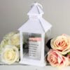 Personalised Memorial White Lantern