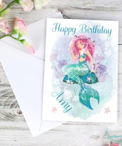 Personalised Mermaid Card