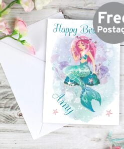 Personalised Mermaid Card