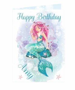 Personalised Mermaid Card