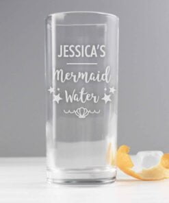 Personalised Mermaid Water Hi Ball Glass