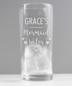 Personalised Mermaid Water Hi Ball Glass