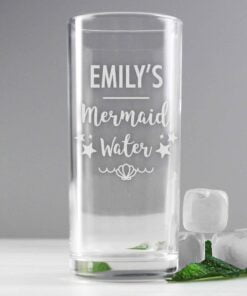 Personalised Mermaid Water Hi Ball Glass