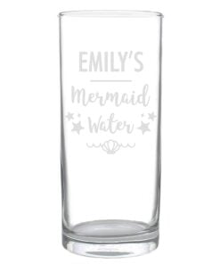 Personalised Mermaid Water Hi Ball Glass