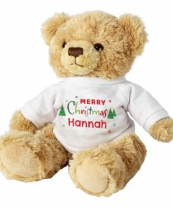 Personalised Merry Christmas Teddy Bear