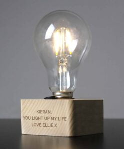 Personalised Message LED Bulb Table Lamp