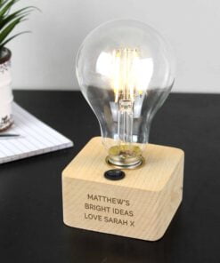 Personalised Message LED Bulb Table Lamp