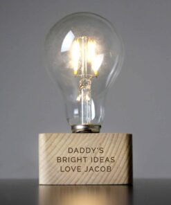 Personalised Message LED Bulb Table Lamp