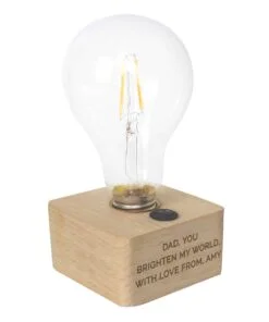 Personalised Message LED Bulb Table Lamp