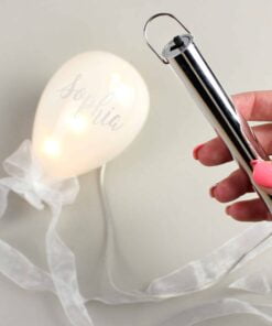 Personalised Message LED Hanging Glass Balloon