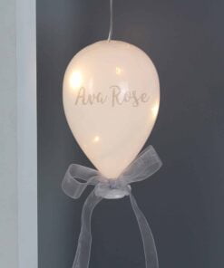 Personalised Message LED Hanging Glass Balloon