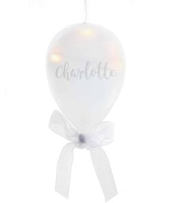 Personalised Message LED Hanging Glass Balloon