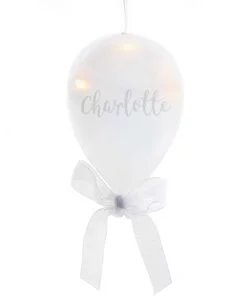 Personalised Message LED Hanging Glass Balloon
