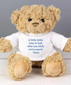 Personalised Message Teddy Bear – Blue