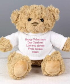 Personalised Message Teddy Bear – Pink