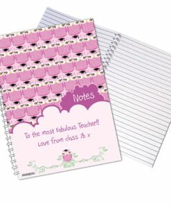 Personalised Miss Owl Teacher A5 Notebook