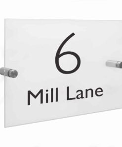 Personalised Modern Acrylic House Sign