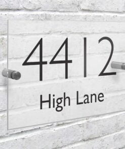 Personalised Modern Acrylic House Sign