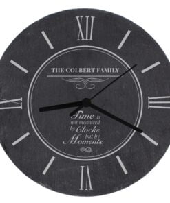 Personalised Moments Slate Clock