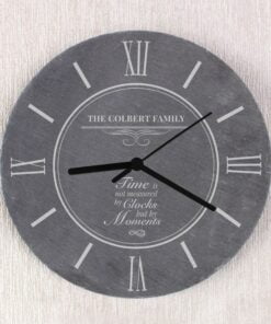 Personalised Moments Slate Clock