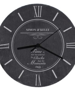 Personalised Moments Slate Clock