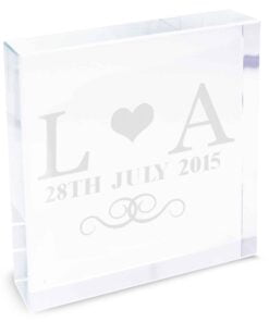 Personalised Monogram Large Crystal Token