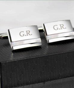 Personalised Mother of Pearl Cufflinks
