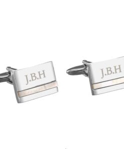 Personalised Mother of Pearl Cufflinks