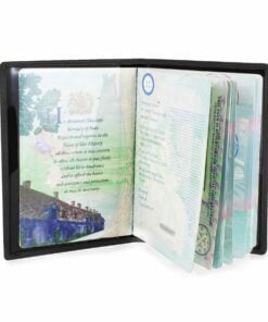 Personalised Mr & Mrs Black Passport Holders