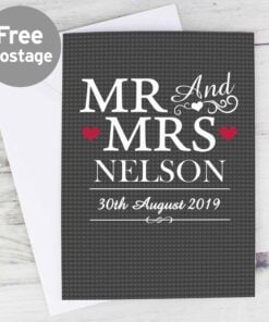 Personalised Mr & Mrs Card