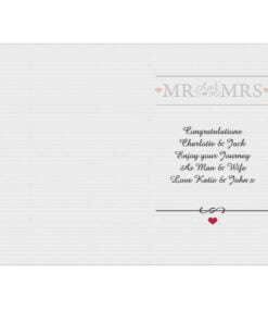 Personalised Mr & Mrs Card