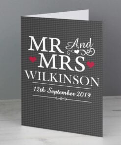 Personalised Mr & Mrs Card