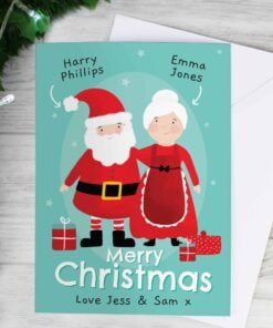 Personalised Mr & Mrs Claus Card